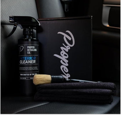 Interior Car Cleaning Kit - Professional Auto Detailing Supplies with Brush for Complete Vehicle Interior Detailing - Car Interior Cleaner Kit for Deep Cleaning. Car Detailing Interior Detailing Kit.