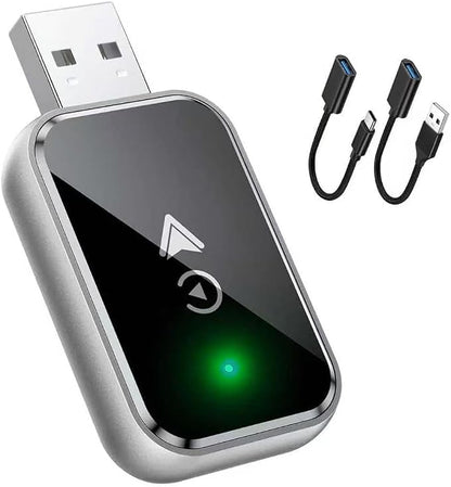 Wireless Carplay Adapter for ROX 01 2023 2024 2025, Plug and Play Car Play Wireless Adapter, 2 in 1 CarPlay Accessories, Auto Reconnect,Normal-C-USB+Type-c Extension Cable