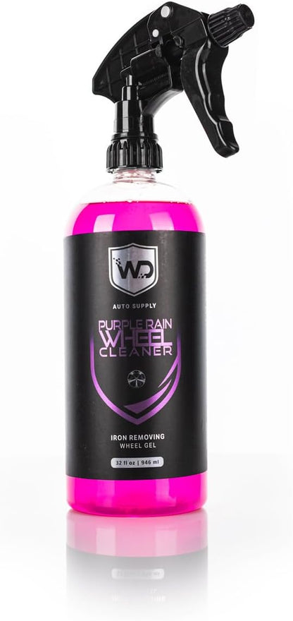 Purple Rain Wheel Cleaner - Breaks Down Iron, Brake Dust, Road Grime, & More | Low-Odor Formula - 32 oz