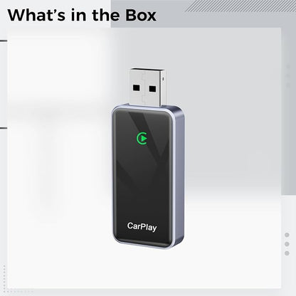 Wireless Carplay Adapter, Box Conversion Auto Android Upgraded, Carplay Smart Adapter, Vehicle Integration Universal for Connectivity Cordless