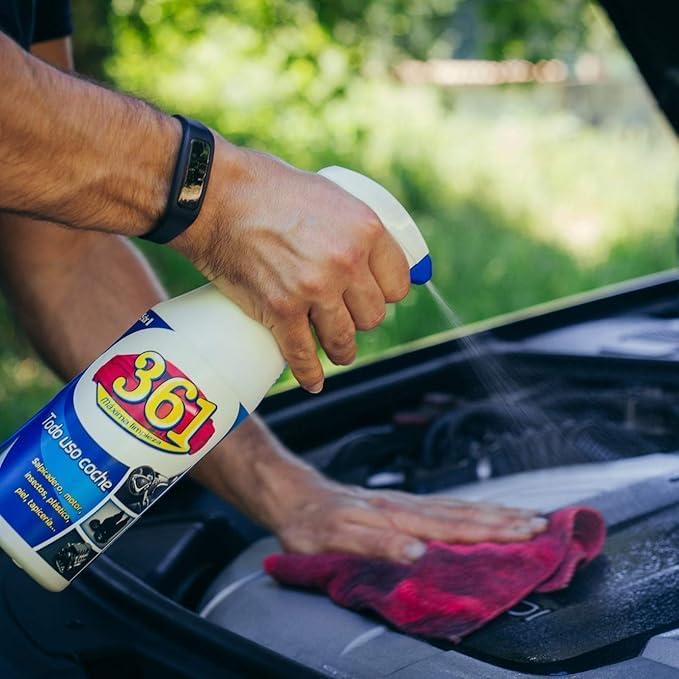 Sisbrill 361 Multi Purpose Car Interior Cleaner Spray - Stain Remover Seat Cleaner, Upholstery, Dashboard, Leather - Car Cleaning Supplies Interior and Exterior - 1.3 Gal