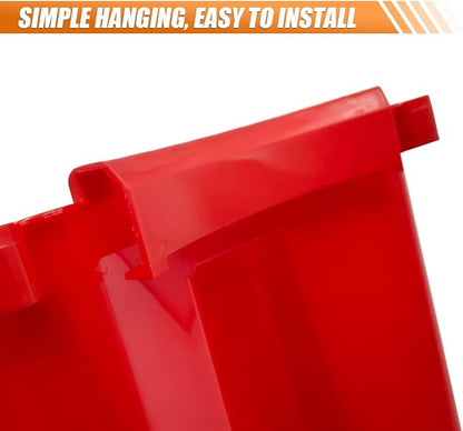 Craedli Car Detailing Bucket Organizer, Multipurpose Auto Hanging Cleaning Tool Organizer, Universal Portable Vehicle Washing Bucket Accessories for Car, Home, Garden, Camping (Red)