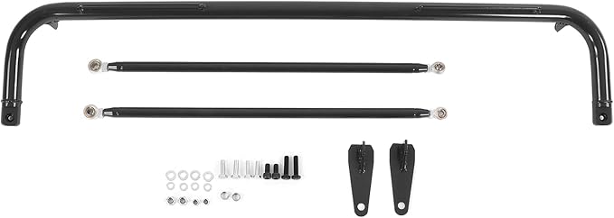 Precise 49in Racing Safety Seat Belt Chassis Roll Harness Bar Kit Stainless Steel Universal for Racing Enthusiasts (B black)