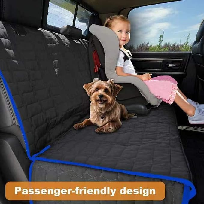 Reliadura Back Seat Cover for Dogs, Washable Bench Seat Covers for Trucks,Nonslip Truck Seat Cover Protector for F150/Ram1500/GMC Sierra/Toyota/Chevrolet Silverado,Car Seat Covers for Dogs