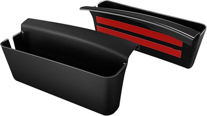 Muslogy for 2017-2024 2025 2026 Ridgeline Center Console Shifter Storage Box ABS Material Console Side Organizer Left & Right 2PCS Set with Stronger Tape Compatible with Honda Ridgeline 2017-2026