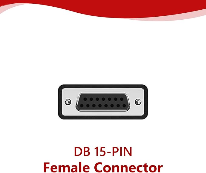 Main Cable Fit for Ancel FX2000 DB15 OBD2 Diagnostic Scanner 16-PIN Male to 15-PIN Female OBD-II Test Replacement Cable Connector Adapter - 3.9ft/120cm