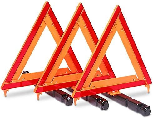 CUPEMT3-KIT-1 3 Pieces Emergency Warning Triangle Kit - Orange