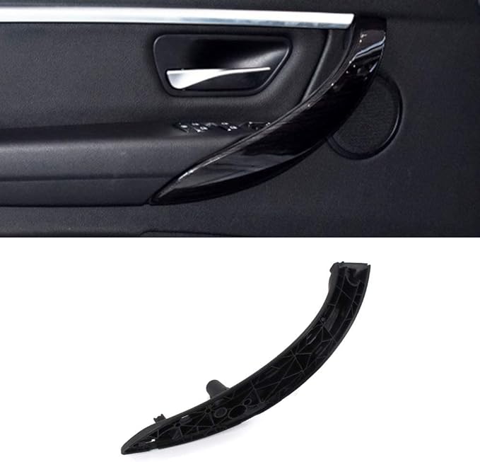 BMW Door Handles For Series 3 F30 Series 4 Inner Door Support Trim Pull Strap Armrest Bracket Kit for 2012-2018 BMW 320 328 330 335 and 2014-2017 BMW 428 435 51417279311 Black