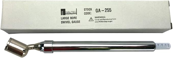 Haltec GA-255 Large Bore Swivel Foot Air Gauge 360 Degree Swivel 10-150 psi
