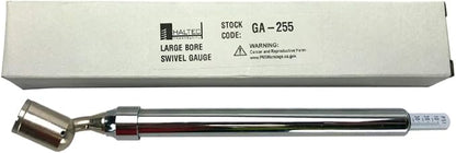 Haltec GA-255 Large Bore Swivel Foot Air Gauge 360 Degree Swivel 10-150 psi