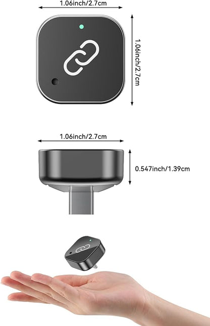 2-in-1 Wireless CarPlay Adapter USB C for Factory Wired CarPlay and Android Auto, 5GHz WiFi Bluetooth 5.0 Auto Reconnect, Low-Latency Dongle, Black