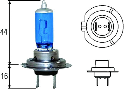 Hella H71070307 Optilux XB Series H7 Xenon White Halogen Bulbs, 12V, 100W, 2 Pack