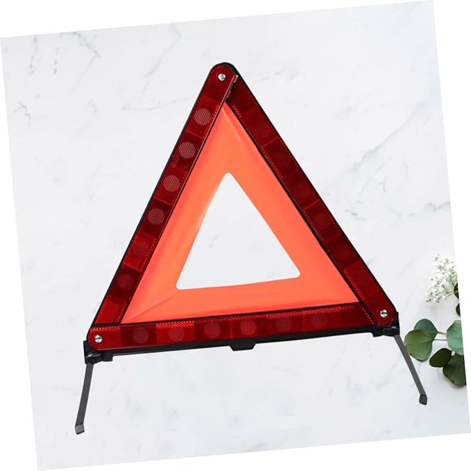 Automotive Warning Triangle Sign Roadside Hazard Kit Design for Trucks Suvs