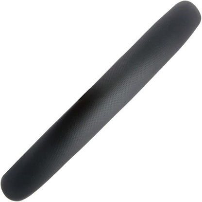BDK Ergonomic Soft Grip Steering Wheel Cover - Sporty Leather Grip for Standard Size Wheels 14.5-15 inch Black
