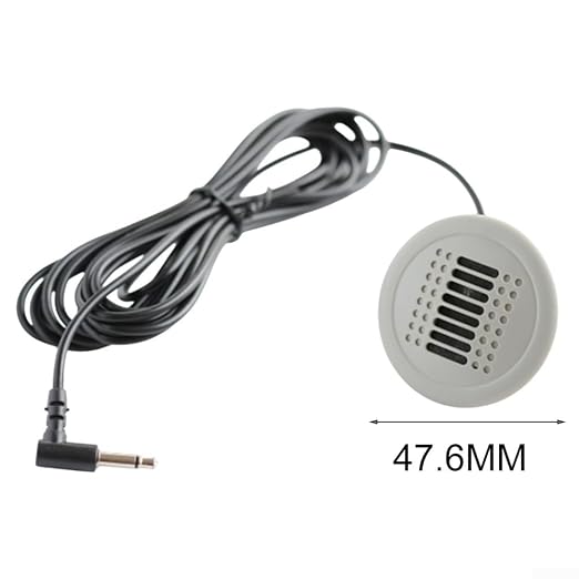 3.5MM External Microphone Audio Cable Car Stereo Wired Mic Adapter Extension Cord 300CM Compatible with Android Radio System