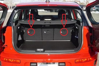 Trunk Rear Seats Organizer Cargo Net for Mini Cooper Clubman 2016-2024 – Envelope Style Cargo Net for Hatchback – Premium Mesh Car Trunk Organizer – Compatible with Mini Cooper Clubman