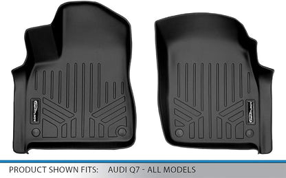 MAX LINER Custom Fit Floor Mats 1st Row Liner Set Compatible with 2017-2025 Audi Q7 / SQ7