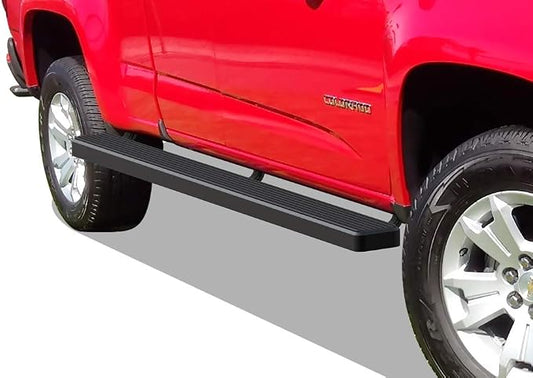 APS Running Boards (Nerf Bars Side Steps Step Bars) Compatible with Chevy Colorado GMC Canyon 2015-2026 Crew Cab 5ft Bed (Black Powder Coated 5 inches Wheel to Wheel)