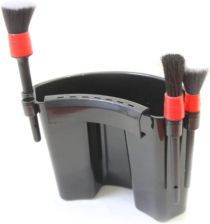 Car Detailing Bucket Organizer - Portable Auto Wash Tool Hanger, Black