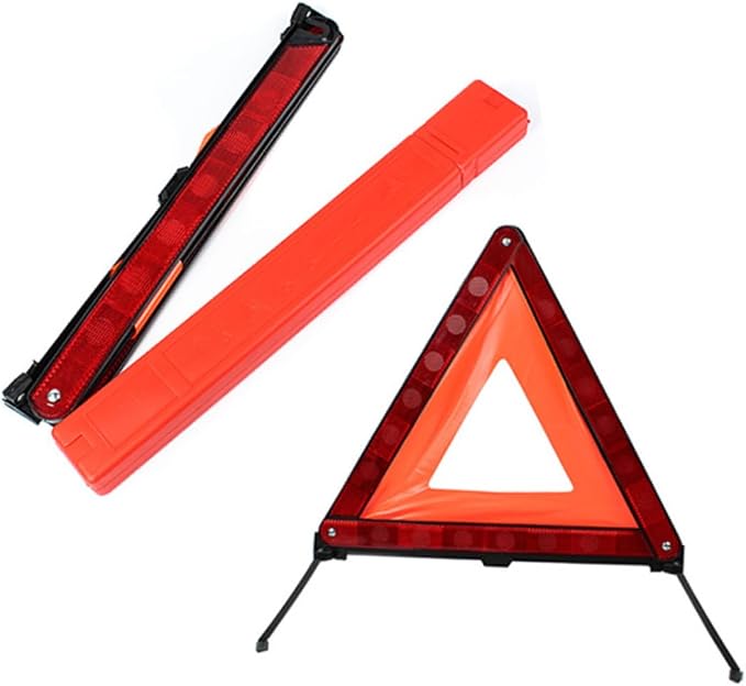 Roadside Hazard Warning Sign Kit 2pcs Triangle Warning Sign Led Triangle for Cars