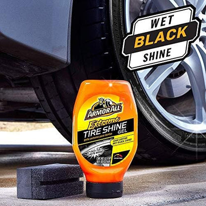 Armor All Extreme Tire Shine Gel by Armor All, Tire Shine for Restoring Color and Tire Protection, 18 Fl Oz