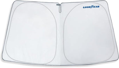 Goodyear Foldable Windshield Sunshade for Hyundai Santa Fe 2019-2023, SUV car Accessories, Sunshade Cover, Sun Shade Car Windshield, Window Sun Blocker - GY008245
