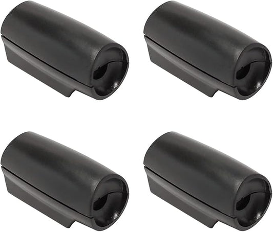 8sanlione Car Deer Warning Whistles Devices, 4 PCS Deer Whistles for Cars, Vehicles with Rubber Pads, Fit for Cars, Trucks, SUVs, Motorcycles, Car Safety Accessories (Black1)