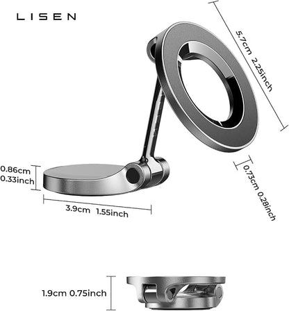 LISEN for MagSafe Car Mount 2 Pack, Classic Magnetic Phone Holder for Car, Car Phone Holder Mount, Dash Car Accessories Gifts for Women Men, for iPhone 17 Pro Max Air 16 15 14 13 12