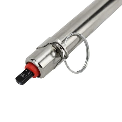 Calibratable Tire Pressure Service Gauge, w/Bent Extended Dual Head Straight Foot Chuck, 10-160 PSI
