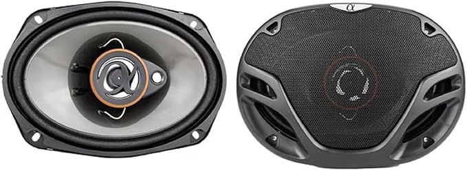 Alphasonik AS2629P Loudspeakers Pair of 6.5" 350W Max 3-Way Speakers Plus 6X9 500W Max 3-Way Car Audio Coaxial Speakers 4 Ohms Premium Quality Audio Door Speakers for Car or Truck Stereo Sound System