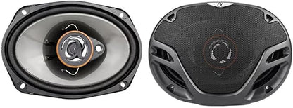 Alphasonik AS2629P Loudspeakers Pair of 6.5" 350W Max 3-Way Speakers Plus 6X9 500W Max 3-Way Car Audio Coaxial Speakers 4 Ohms Premium Quality Audio Door Speakers for Car or Truck Stereo Sound System