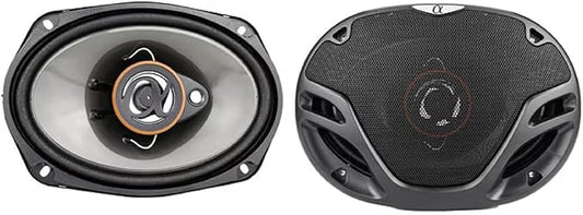 Alphasonik AS2629P Loudspeakers Pair of 6.5" 350W Max 3-Way Speakers Plus 6X9 500W Max 3-Way Car Audio Coaxial Speakers 4 Ohms Premium Quality Audio Door Speakers for Car or Truck Stereo Sound System