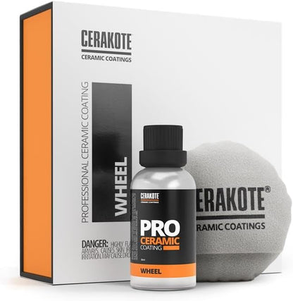 CERAKOTE Professional Ceramic Wheel Coating (30 mL Kit) - Repels Brake Dust - Maximum Gloss and Vibrancy - Professional Level Protecation