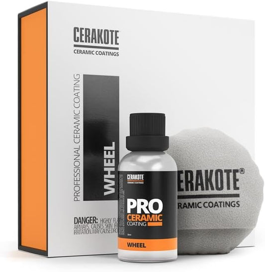 CERAKOTE Professional Ceramic Wheel Coating (30 mL Kit) - Repels Brake Dust - Maximum Gloss and Vibrancy - Professional Level Protecation