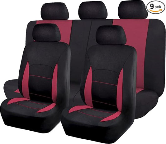 Flying Banner Car Seat Covers Front Seats Rear Bench Polyester car seat Protectors Easy installations Rear Bench Split Classic Man Lady Truck