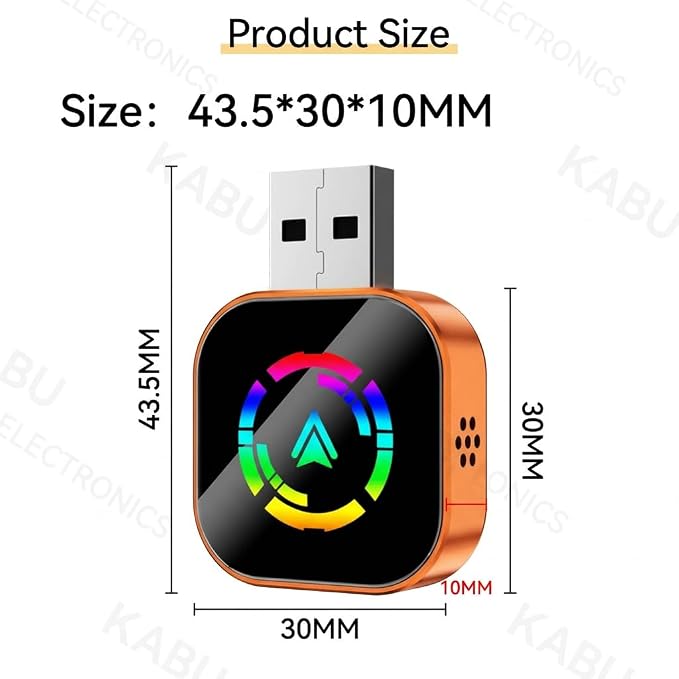 2026 Wireless CarPlay Adapter, Upgraded Wired to Wireless, Supports CarPlay & Android Auto, Plug and Play, Fast Auto Reconnect, Stable Contrl, Zero Lag, Heat Dissipation, Noiseless Car Use