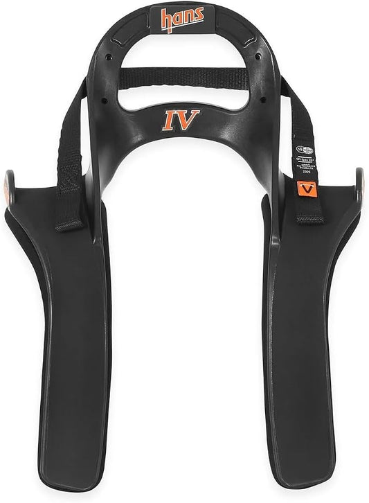 HANS IV 20 Large Quick Clip | Head & Neck Support | SFI 38.1 | Quick Click Tether | Plastic | Kit