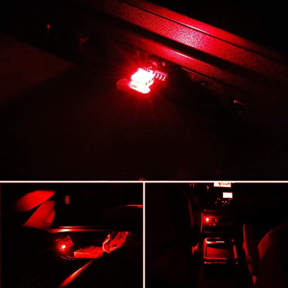 iJDMTOY Touch Control RGB Multi-Color USB Plug-in Miniature/Nano LED Car Interior Ambient Accent Lighting Kit