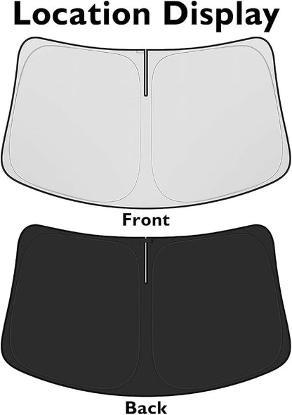 BIBLOZ Car Windshield Sun Shade for Nissan Altima 2019-2025 2026, S, SV, SR, SL, Platinum Accessories Foldable Car Sunshade Front Windshield Sun Visor PET Reflective Material