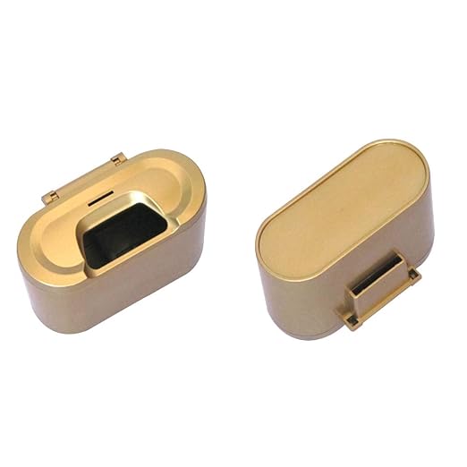 Sakali Portable Mini Car Garbage Can Premium Quality Universal Traveling Portable Car Trash Can (Gold)