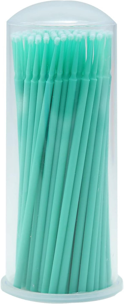 Touch Up Paint Brushes for Automotive Paint Chip Repair Disposable Micro Applicators-100 Pieces Green