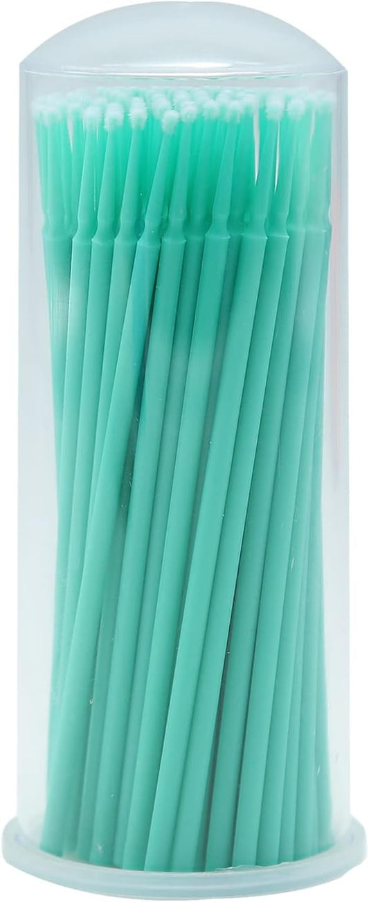 Touch Up Paint Brushes for Automotive Paint Chip Repair Disposable Micro Applicators-100 Pieces Green