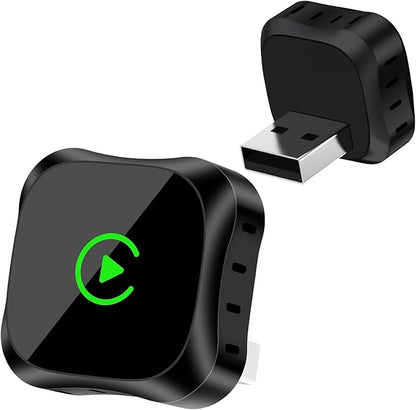 Wireless 2-in-1 CarPlay Adapter for Android: BANKKY Fast Auto-Connect 5GHz Dual-Band Car Adapter for iPhone Stable Connection Plug & Play Low Latency Mini Upgraded Wired to Wireless for CarPlay
