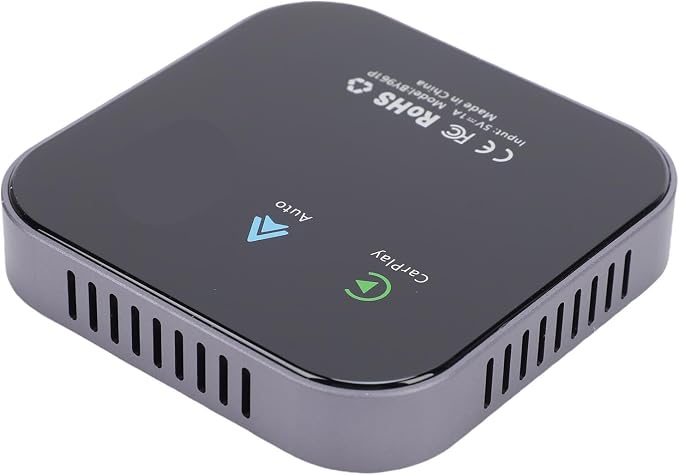 Yunseity AI Box Wireless Auto Adapter, 2 in 1 Wireless Adapter, Seamless Wireless Experience, Double APP Functionality, for Cars with Wired CarPlayAndroid Auto.