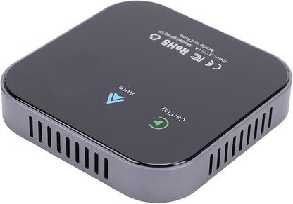Yunseity AI Box Wireless Auto Adapter, 2 in 1 Wireless Adapter, Seamless Wireless Experience, Double APP Functionality, for Cars with Wired CarPlayAndroid Auto.