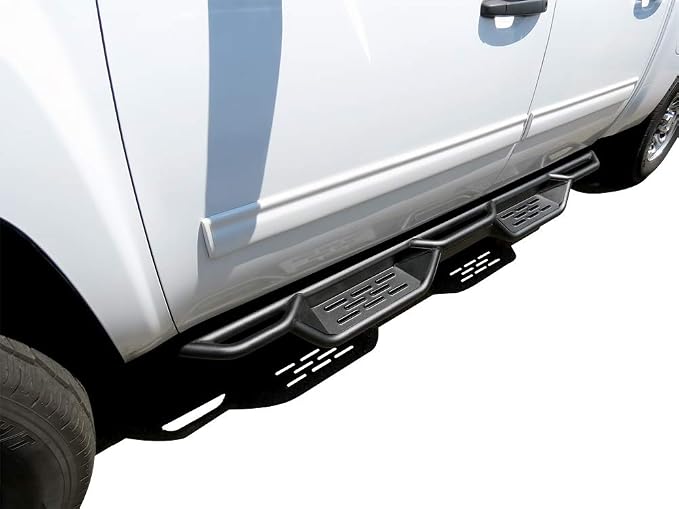 APS Black 6 Inches Tubular Drop Down Style Bars Running Boards Compatible with Chevy Silverado GMC Sierra 2007-2018 Crew Cab & 2500 HD 3500 HD 2019 (Exclude 07 Classic)