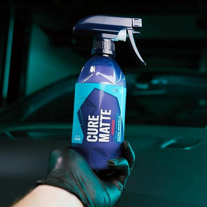 GYEON Cure Matte Redefined Hydrophobic Ceramic Spray Sealant for Matte Paint Vinyl PPF Vehicles with Silica Protection and Water Beading Long‑Lasting Matte Finish