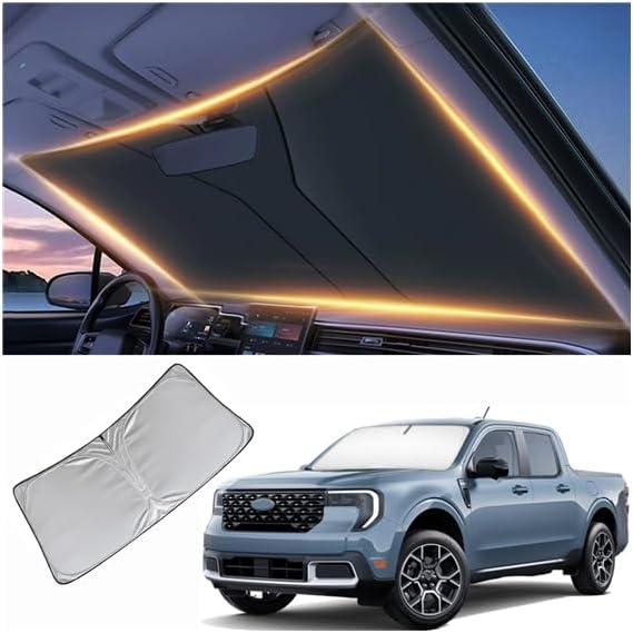 Windshield Sun Shade for Ford Maverick Front Window Shades Cover for 2010-2024 2025 2026 Maverick Windshield Sun Visor Protector Car Accessories