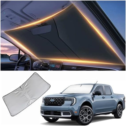 Windshield Sun Shade for Ford Maverick Front Window Shades Cover for 2010-2024 2025 2026 Maverick Windshield Sun Visor Protector Car Accessories