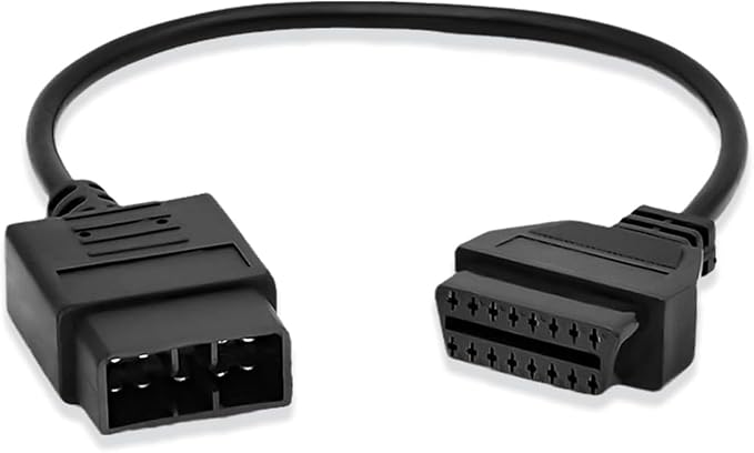 OBD1 to OBD2 Adapter for Subaru 9 Pin to 16 Pin Diagnostic Cable,Fit for Subaru Old Vehicles with 9pin Connector,for Subaru 9pin Adapter Cable Compatible with OBDII Diagnostic Scanner/Code Reader